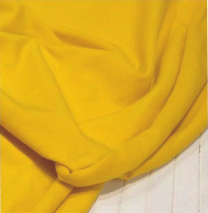 Тканина трикотажна стрейч-кулір 175 гр/м2 шир 180см кол яскраво-жовтий арт 2578