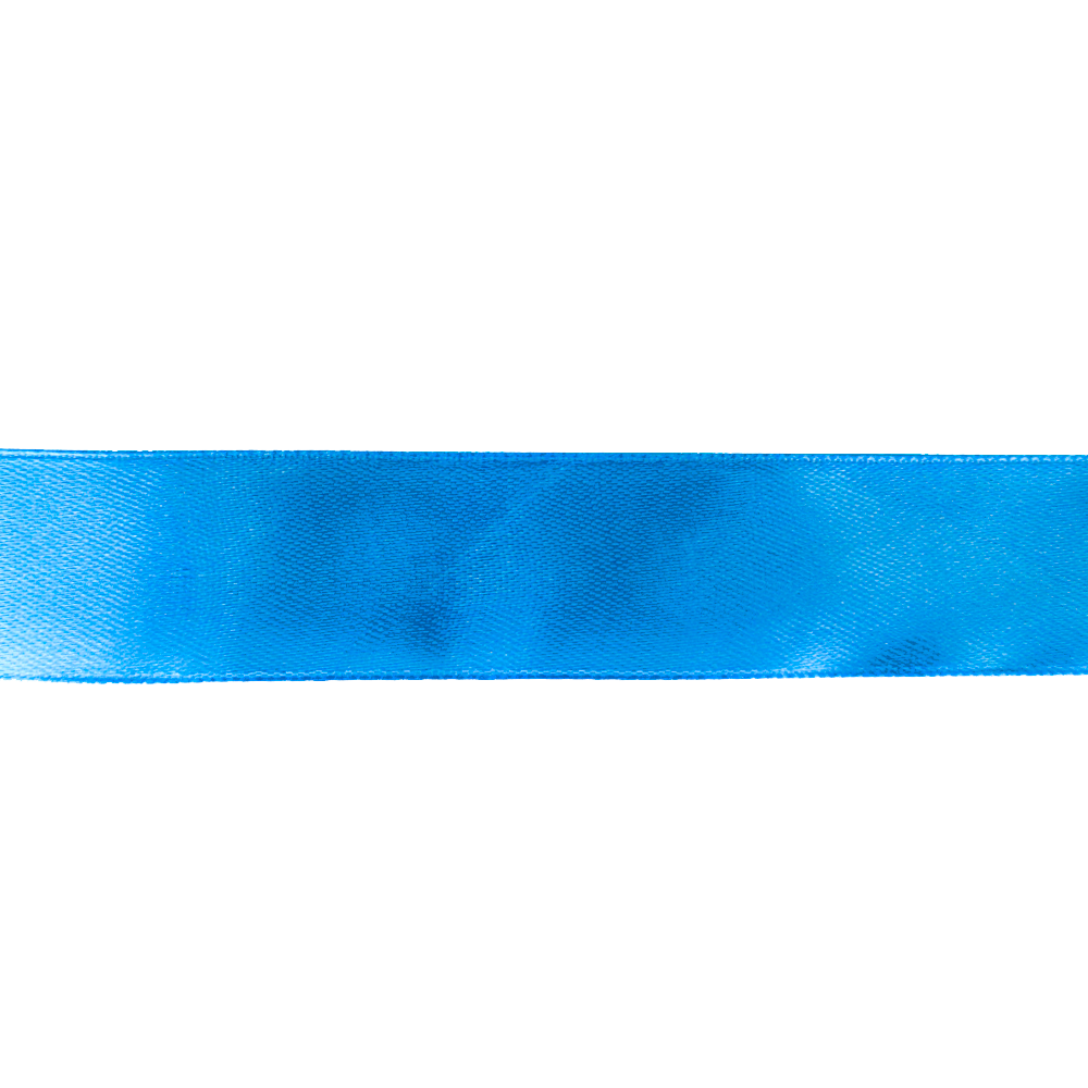 Стрічка атласна 25мм кол 47 блакитний темний (уп 25м) U 328058 фото