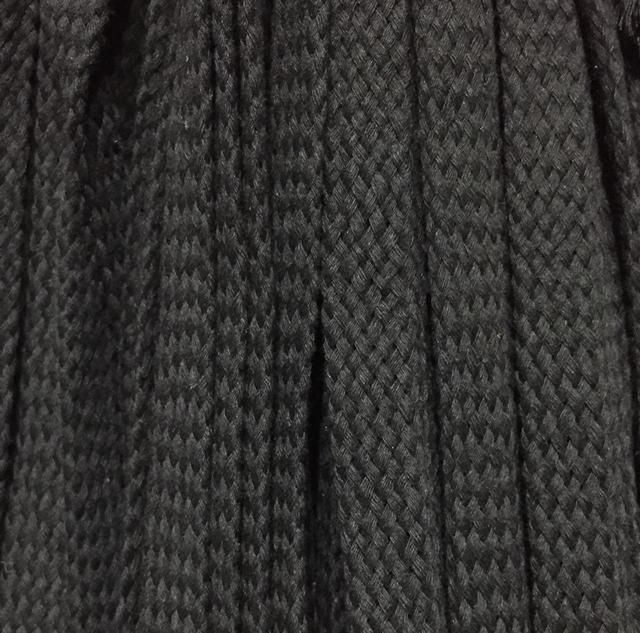 Шнур для одягу без наповнювача х/б 16мм кол чорний (уп 100м) Ф 321356 фото