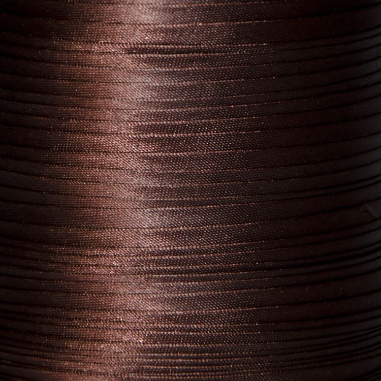 Коса бейка атласна кол S-141 коричневий темний (боб 131,6м) Valetta 176260 фото