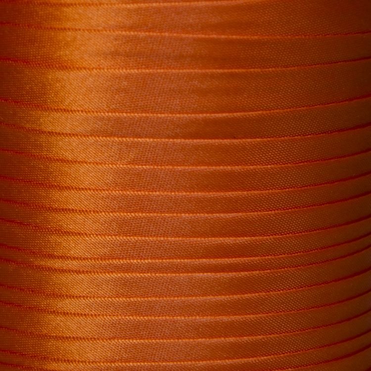 Косая бейка атласная цв 043 оранжевый (боб 131,6м) Valetta
