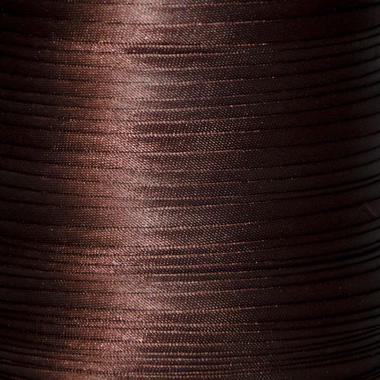 Косая бейка атласная цв S-141 коричневый темный (боб 131,6м) Valetta 176260 фото