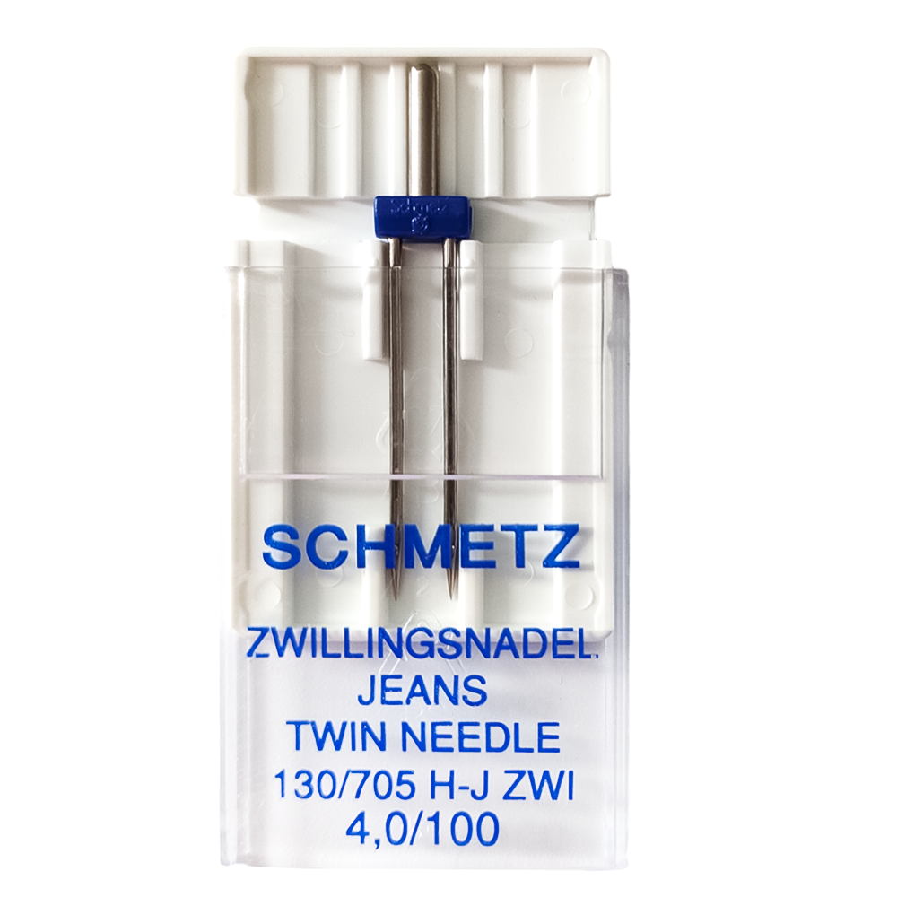 Голка SCHMETZ 130/705H-J ZWI SES 4,0 №100 подвійна джинс (уп 1шт) 324719 фото