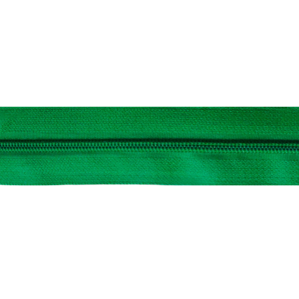 Блискавка спіральна №3 рулонна S-876 (243) зелений (рул 100м) ZIP 222473 фото