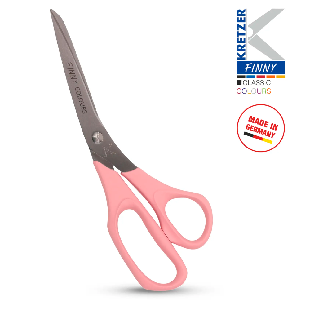Ножиці 200мм (8") універсальні з гострими кінцями кол рожевий "Kretzer" FINNI 762220-f602 327466 фото