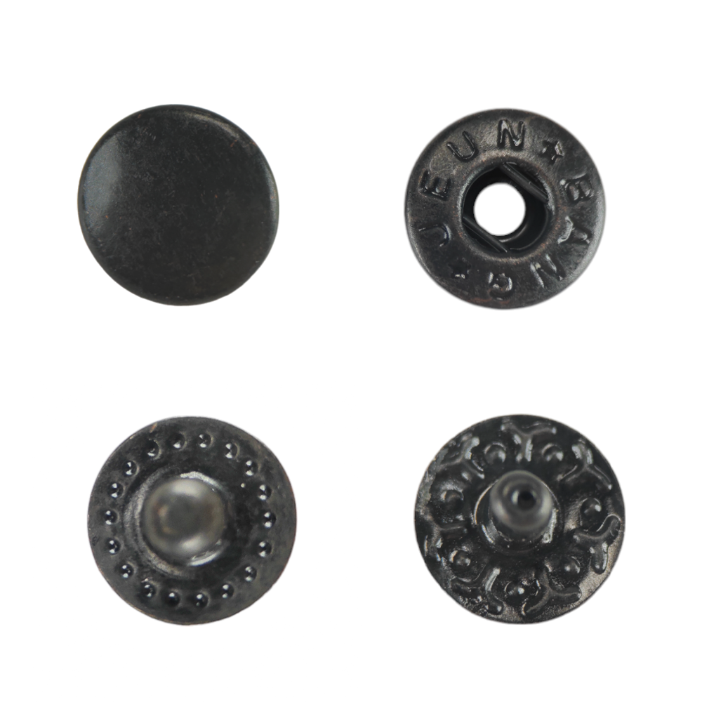 Кнопка L-10 ALFA (спіральна) кол оксид сталь 10мм (уп 180шт) 307531 фото