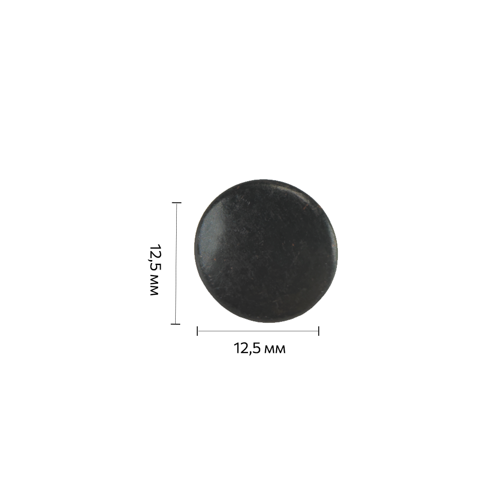 Кнопка L-12 ALFA (спіральна) кол оксид сталь 12,5мм (уп 45шт) К-07 Strong 323878 фото