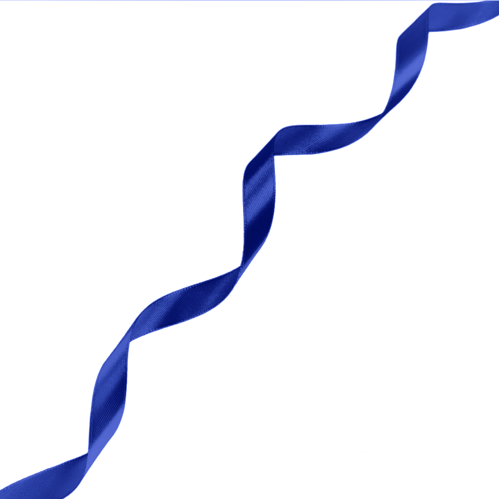 Стрічка атласна Veritas шир 12мм кол S-220 синій яскравий (уп 30м) 110781 фото