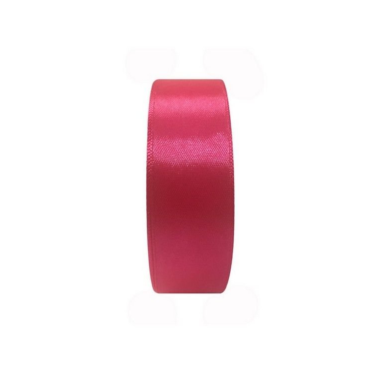 Стрічка атласна Veritas шир 25мм кол S-516 рожевий яскравий (уп 30м) 014126 фото