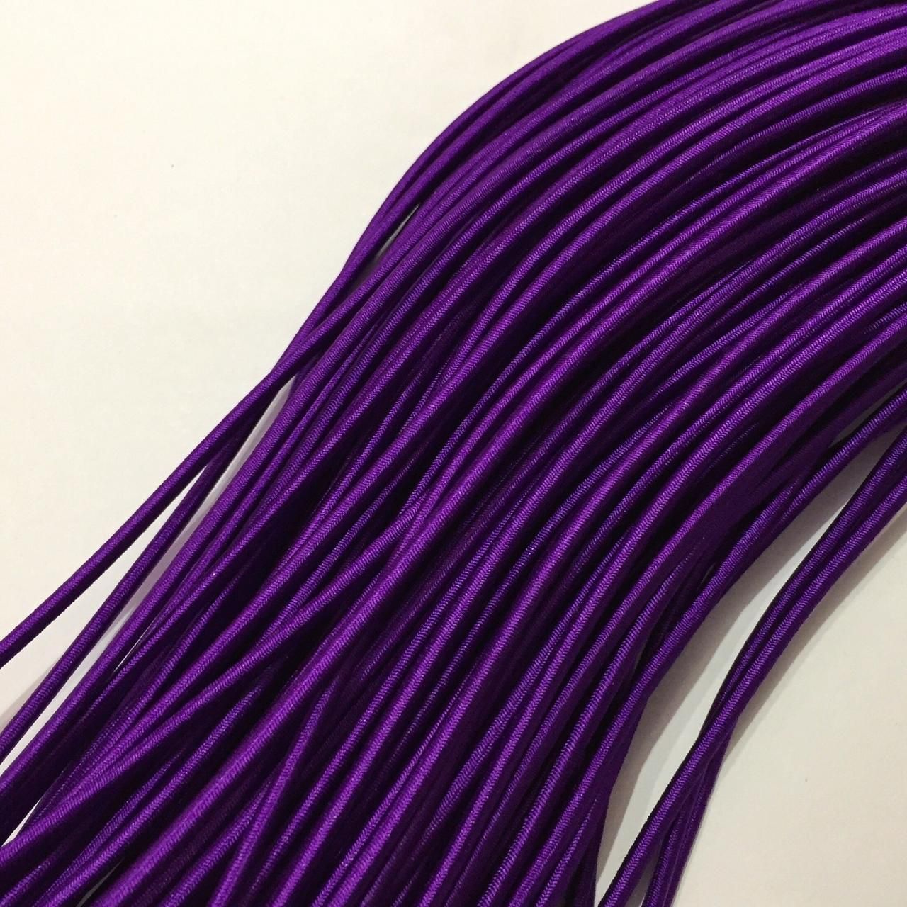 Резинка капелюшна 2,5мм кол фіолетовий (уп 100м) Ф 317799 фото