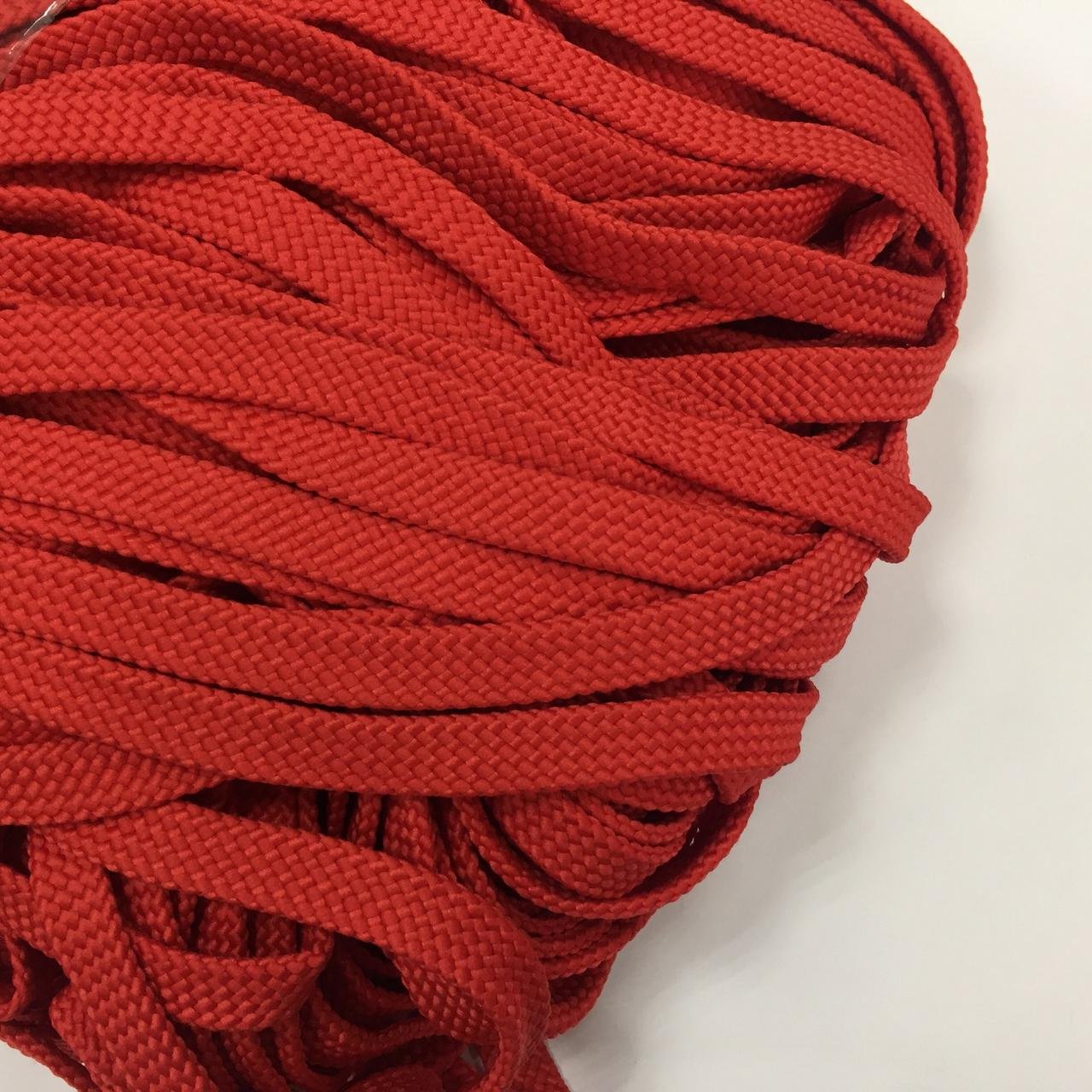Шнур для одягу без наповнювача 12мм кол червоний (уп 100м) 710Ф 324637 фото