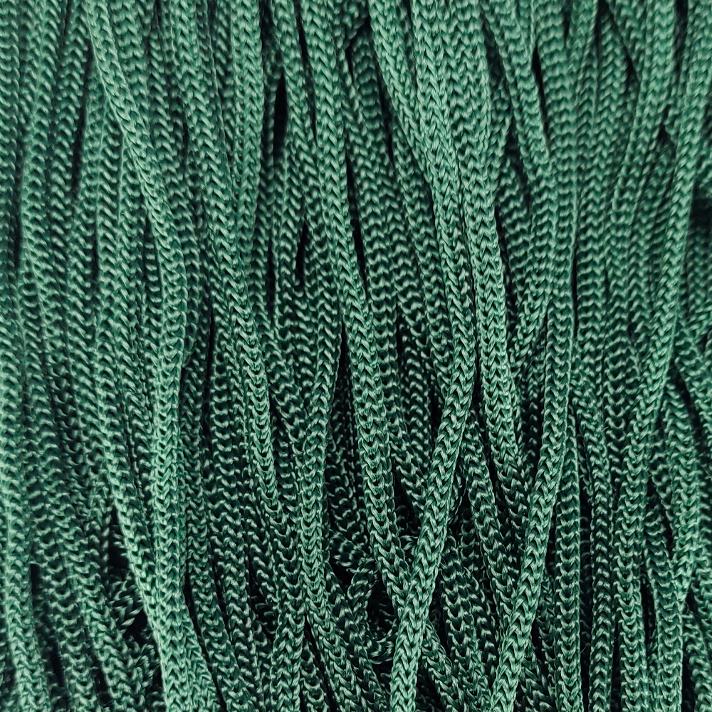 Шнур для одягу круглий кол зелений темний 4-5мм (100м) КТМ 327576 фото