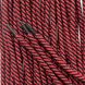 Шнурки средние з запаяними кінцями кол красно-чорний 100см (уп 50пар) 318017 фото 2