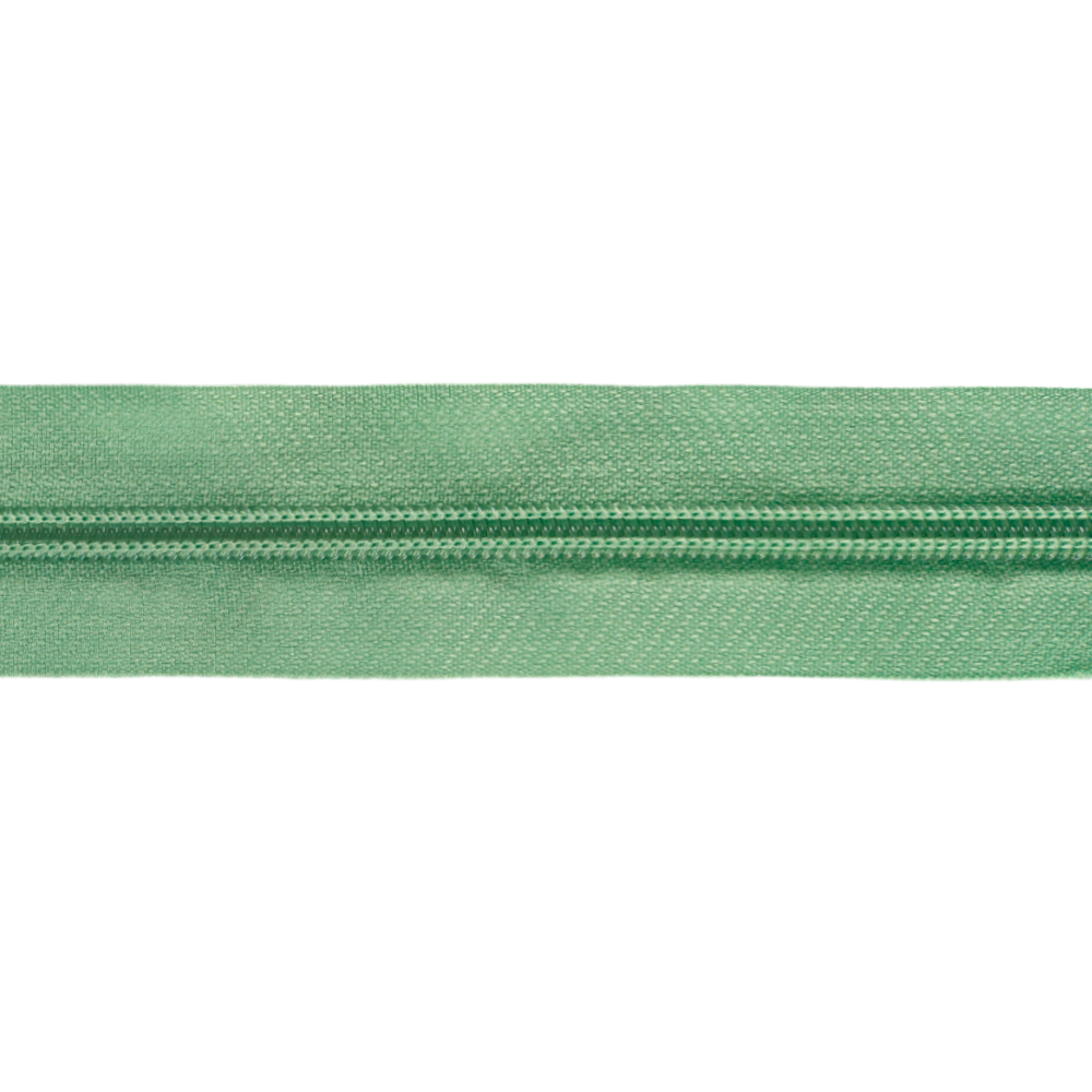 Блискавка спіральна №5 рулонна S-063 зелений блідий 13,5 гр/м (рул 200м) ZIP 326735 фото
