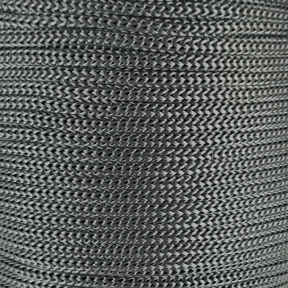 Шнур для одягу круглий кол сірий темний 5мм (боб 150м) КТМ 327578 фото