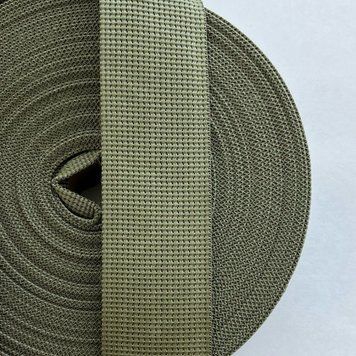 Стропа 100% Поліамід 40мм кол хакі (боб 50м) 327947 фото