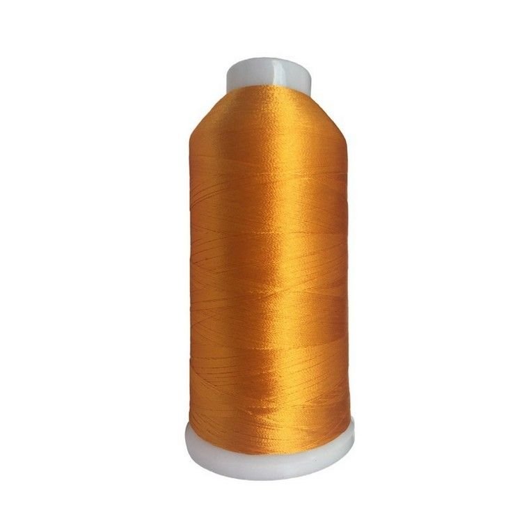 Нить вышивальная 100% РЕ 120/2 цв S-056 оранжевый светлый (боб 5000ярдов) NITEX