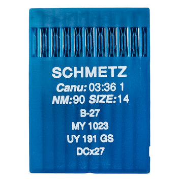 Голки Schmetz DCx27 №90/14 (пак 10шт) 211634 фото