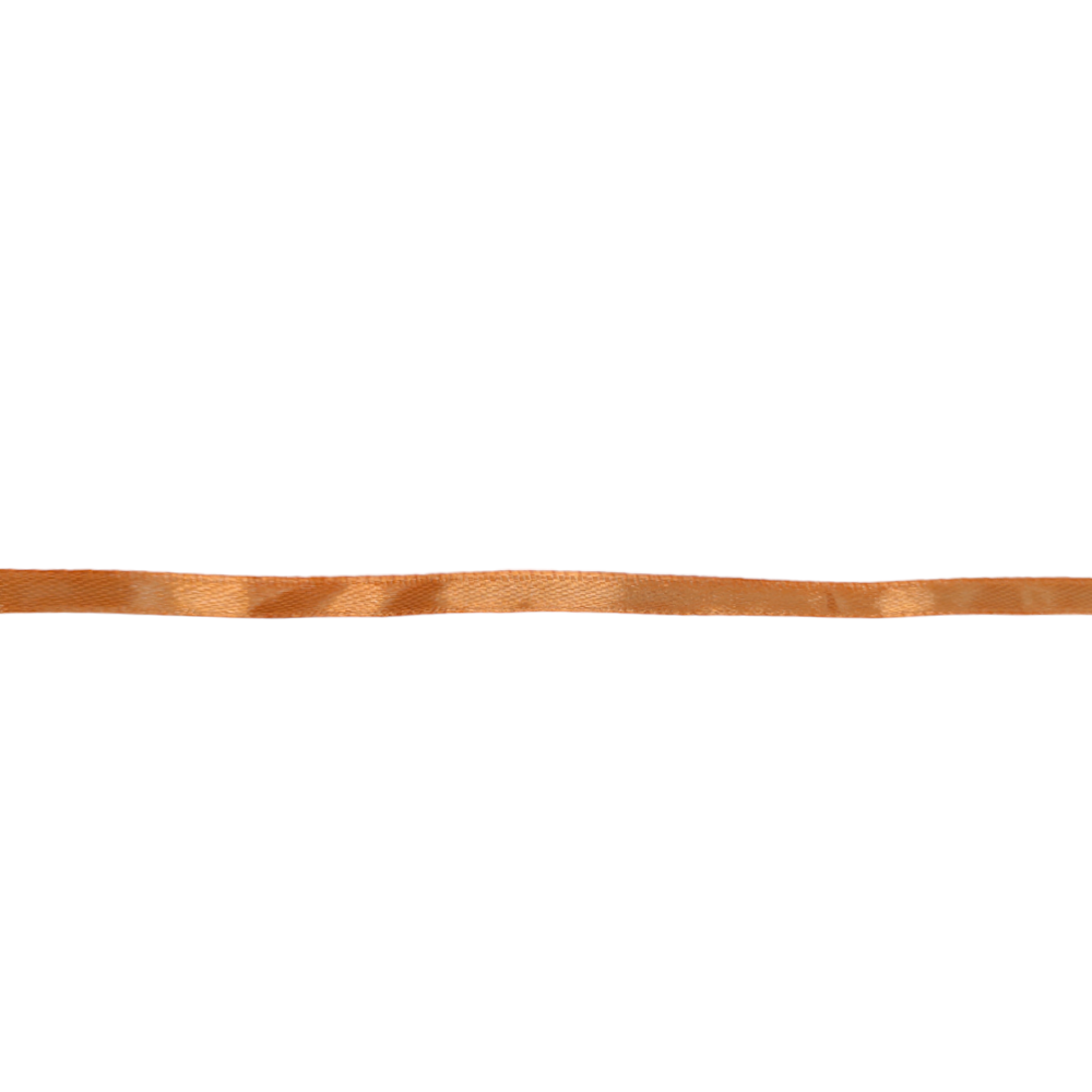Стрічка атласна 06мм кол D204 помаранчовий персиковий (уп 25м) U 328034 фото