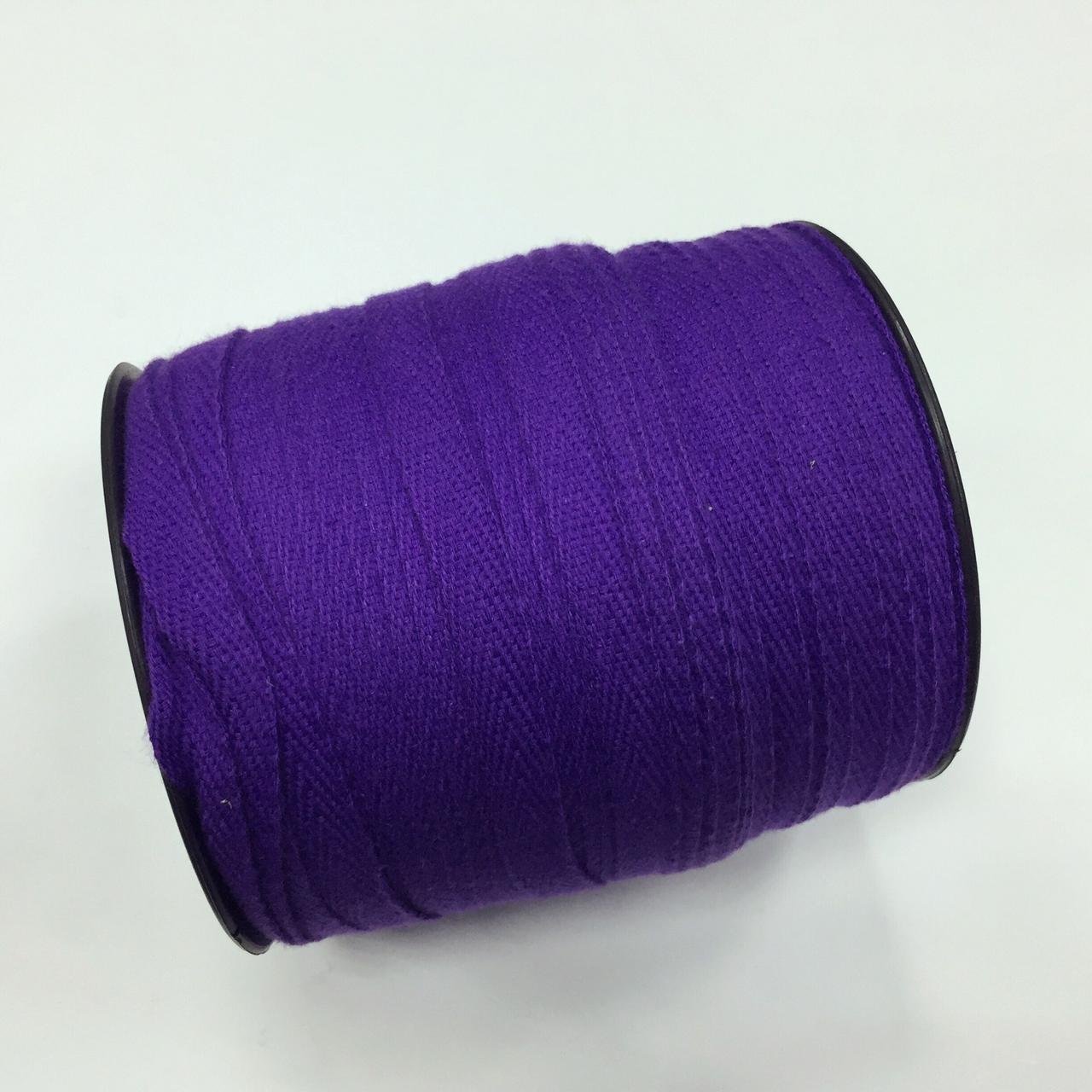 Тесьма кіперна сумішеві 10мм кол S-716 фіолетовий (боб 150м) 325954 фото