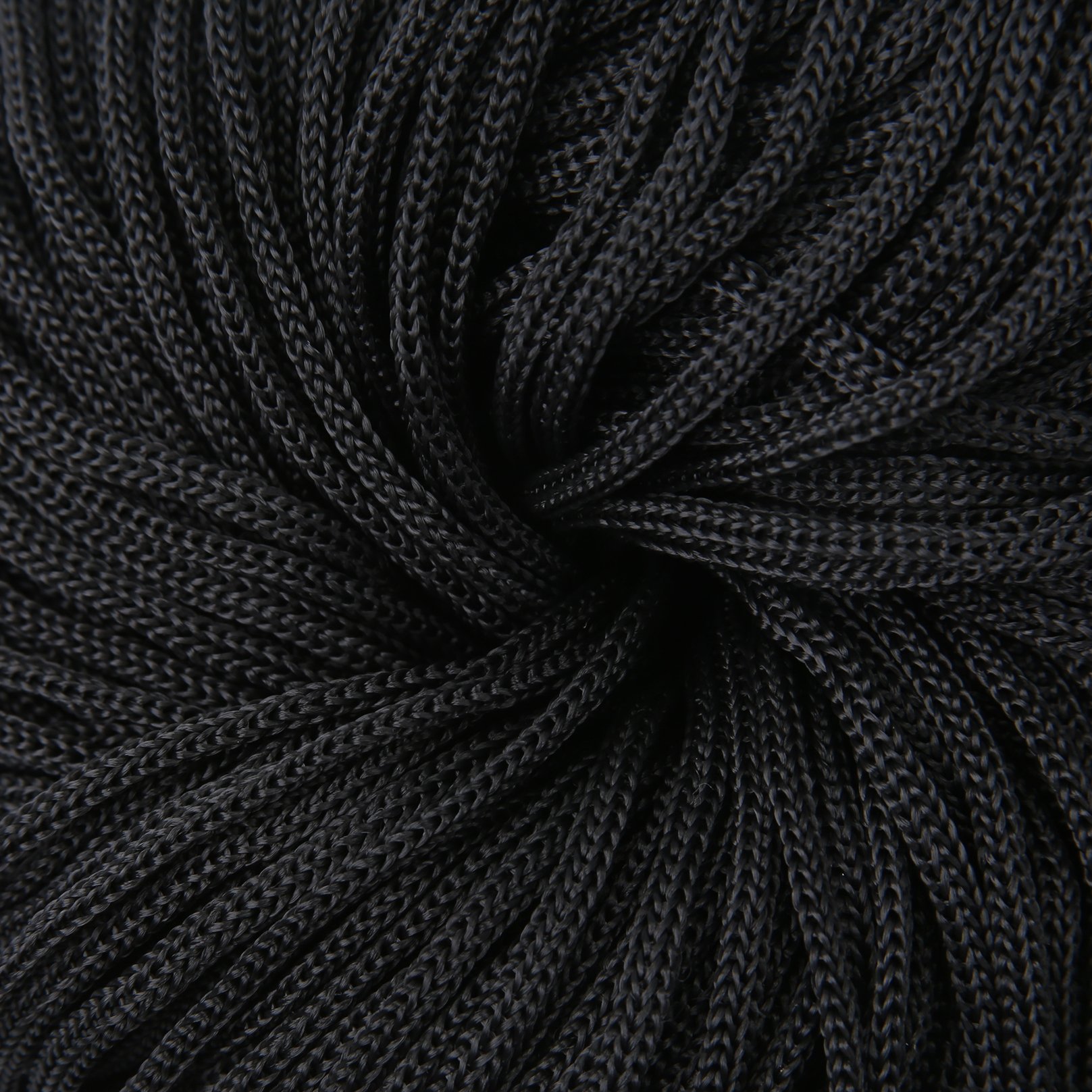 Шнур для одягу круглий кол S-580 чорний 5мм (уп 100м) К 326830 фото