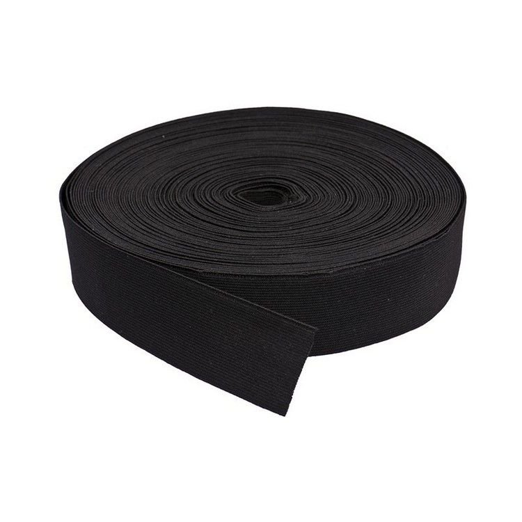Резинка тканая Soft 60мм цв черный (уп 25м) с люрексом Ekoflex
