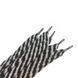 Шнурки полегшені з запаяними кінцями кол біло-чорний 120см (уп 50пар) 318005 фото 1
