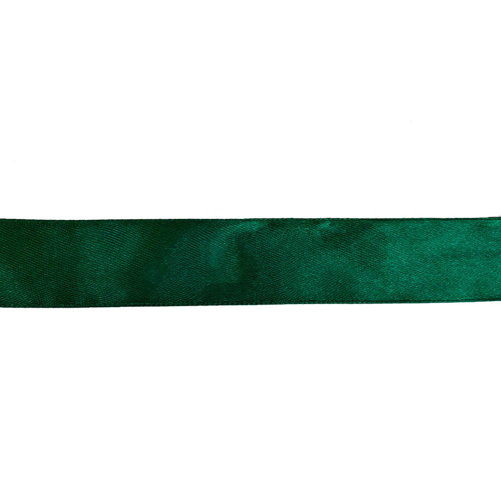 Стрічка атласна 25мм кол 168 зелений темний (уп 25м) U 328060 фото