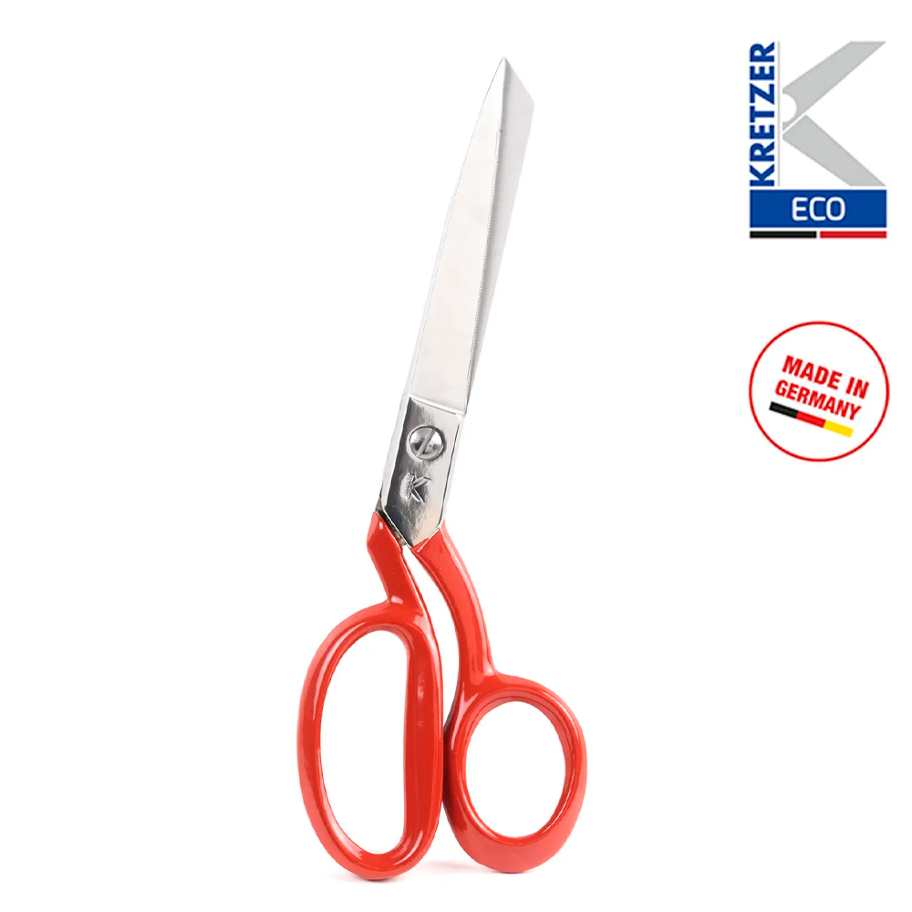 Ножиці 200мм (8") для підкладки, з тупими кінцями і дрібнозубчастим лезом "Kretzer" ECO 914020 321452 фото