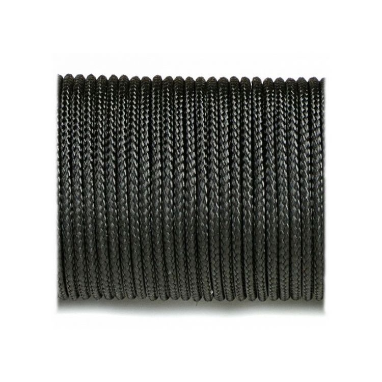 Шнур миникорд 100 2,2мм 100% Нейлон кол S-016 чорний (уп 30м) F 321434 фото