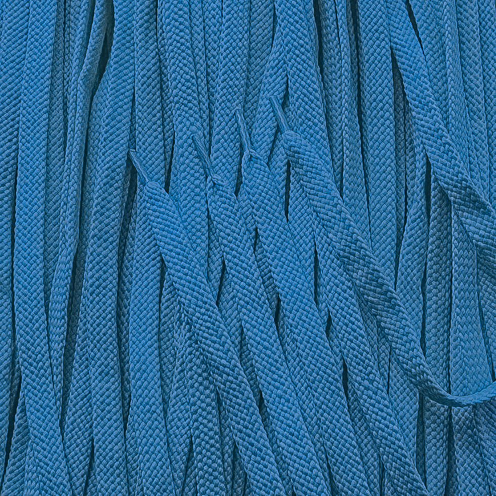 Шнурки плоские з запаяними кінцями кол бірюзовий 100см (уп 50пар) 318031 фото