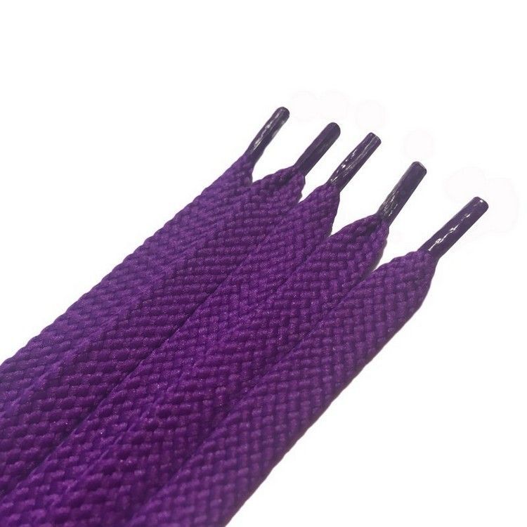Шнурки плоские з запаяними кінцями кол фіолетовий 100см (уп 50пар) 318032 фото