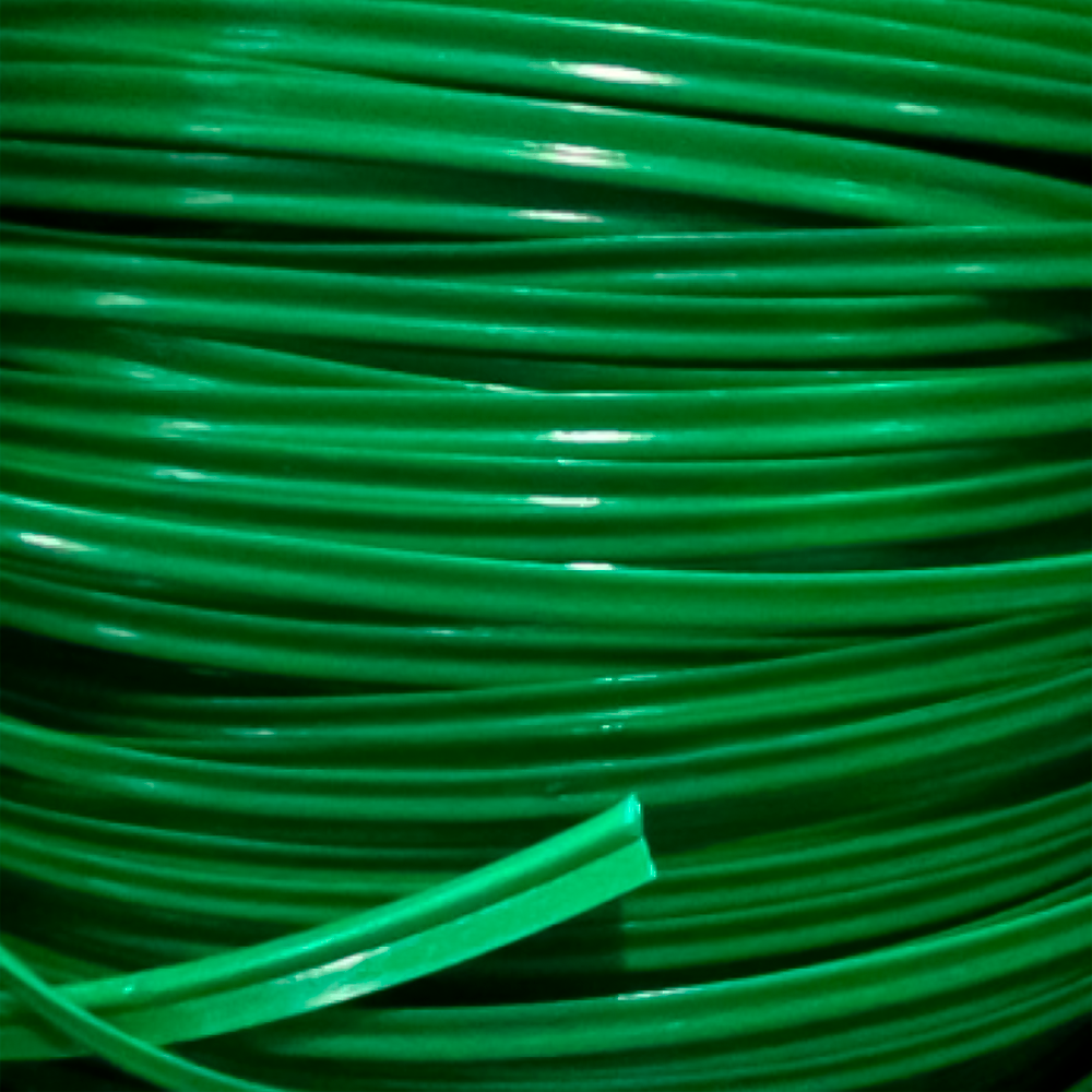 Кант кедер 10мм кол зелений яскравий (боб 100м) 325411 фото