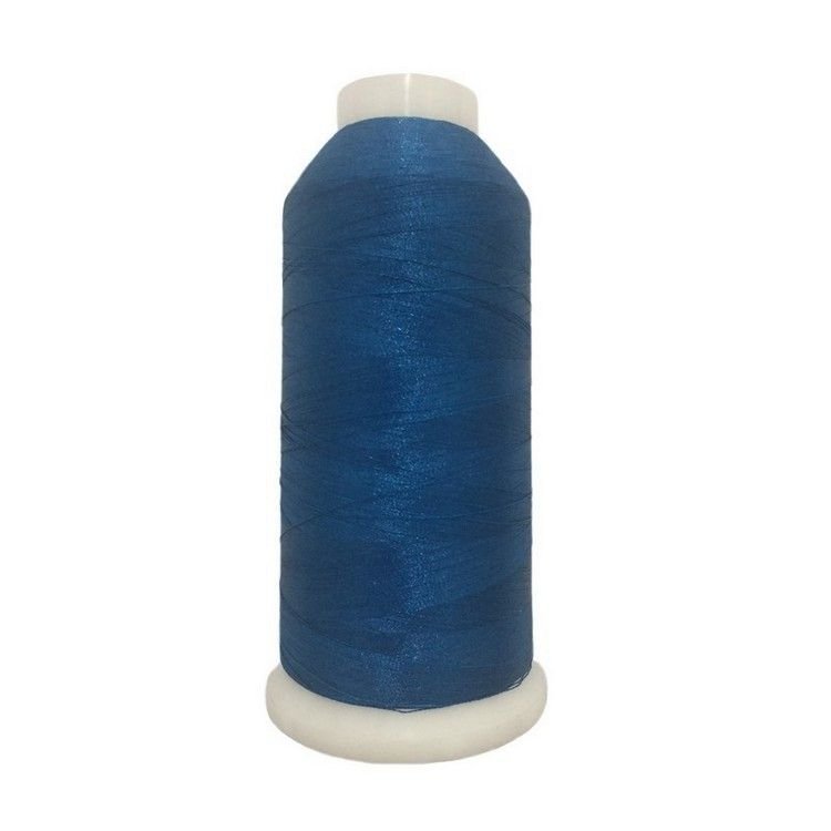 Нитка вишивальна 100% РЕ 120/2 кол S-201 синій (боб 5000ярдів) NITEX 169787 фото