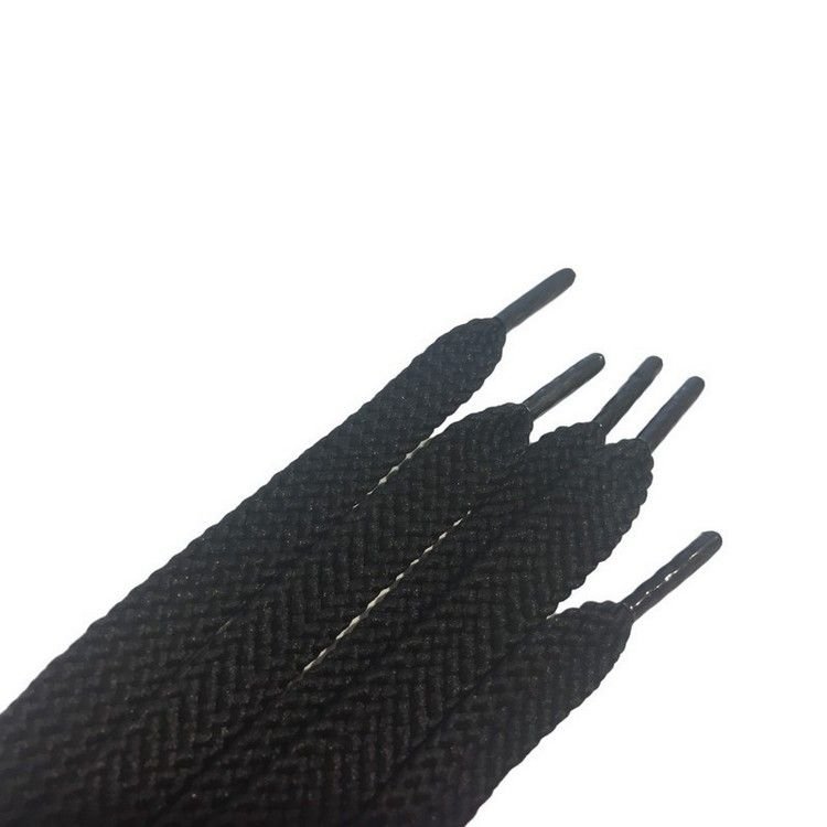 Шнурки плоские с запаянными концами цв черный 100см (уп 50пар)