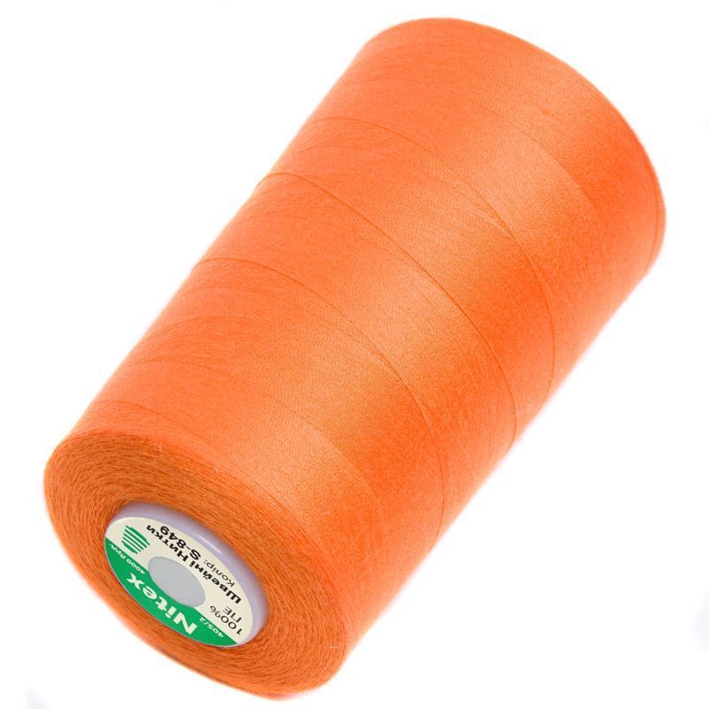 Нитка швацька 100% PE 40/2 кол S-849 (1164) помаранчевий неон (боб 5000ярдів/12боб/120боб) NITEX 271813 фото