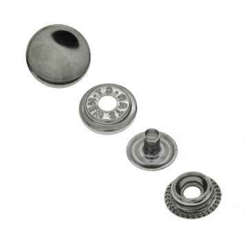Кнопка №61 KAPPA (кільцева) кол нікель сталь 12,5мм (уп 144шт) 124169 фото