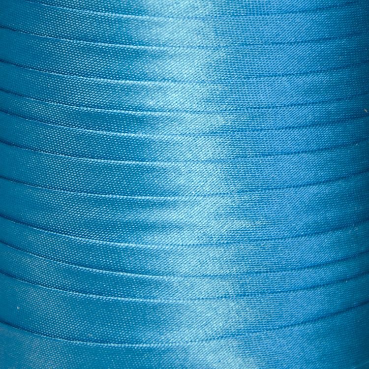 Косая бейка атласная цв S-351 голубой светлый (боб 131,6м) Valetta 176280 фото
