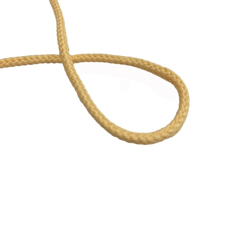 Шнур для одежды круглый 5мм цв S-006 желтый светлый (уп 50, 100м) Укр-б