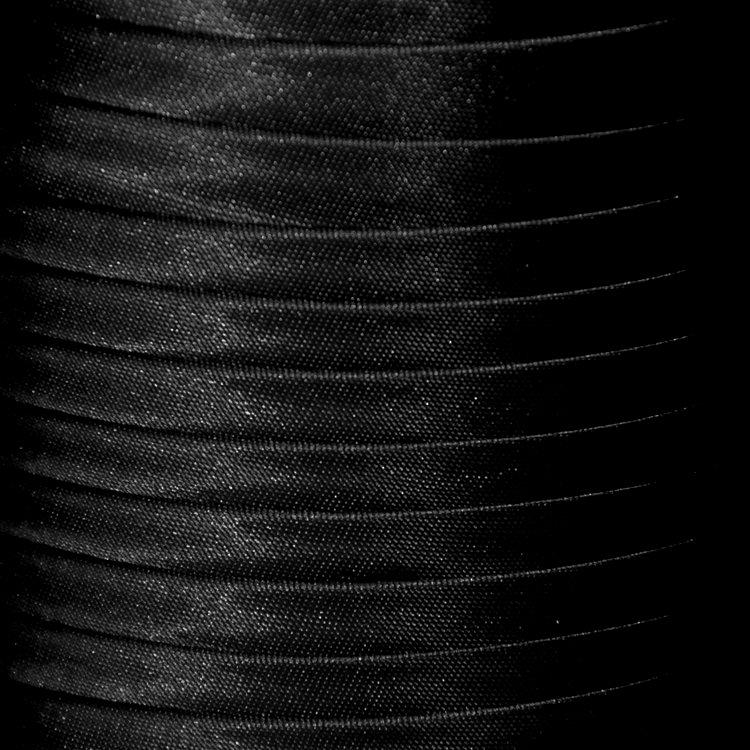 Коса бейка атласна кол S-580 чорний (боб 120ярдів) 324483 фото