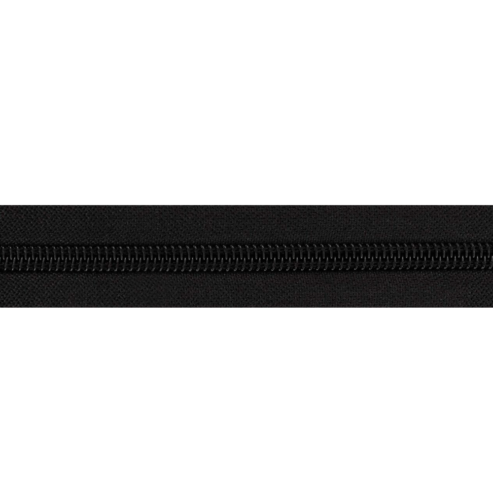 Блискавка спіральна №7 рулонна чорн S-580 (рул 200м) ZIP 188868 фото