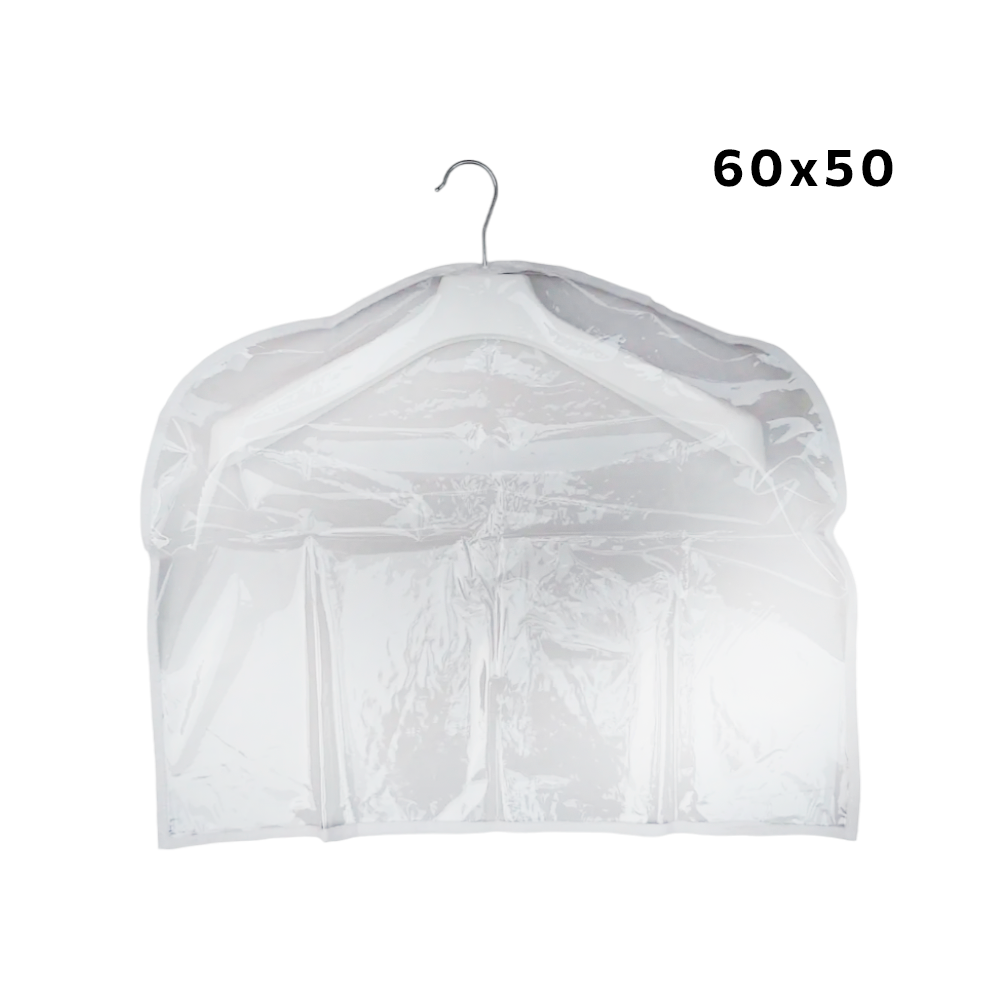Чохол для одягу короткий ПВХ 60х50см кол білий