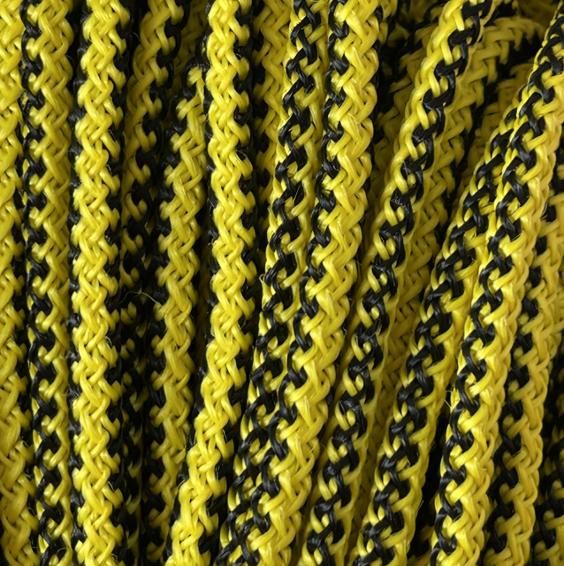Шнур для одягу без наповнювача 8мм кол желто чорний (уп 100м) Ф 323031 фото