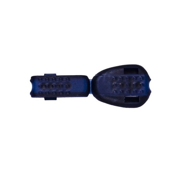Концевик пластик крокодильчик цв синий (уп 500шт) 317544 фото