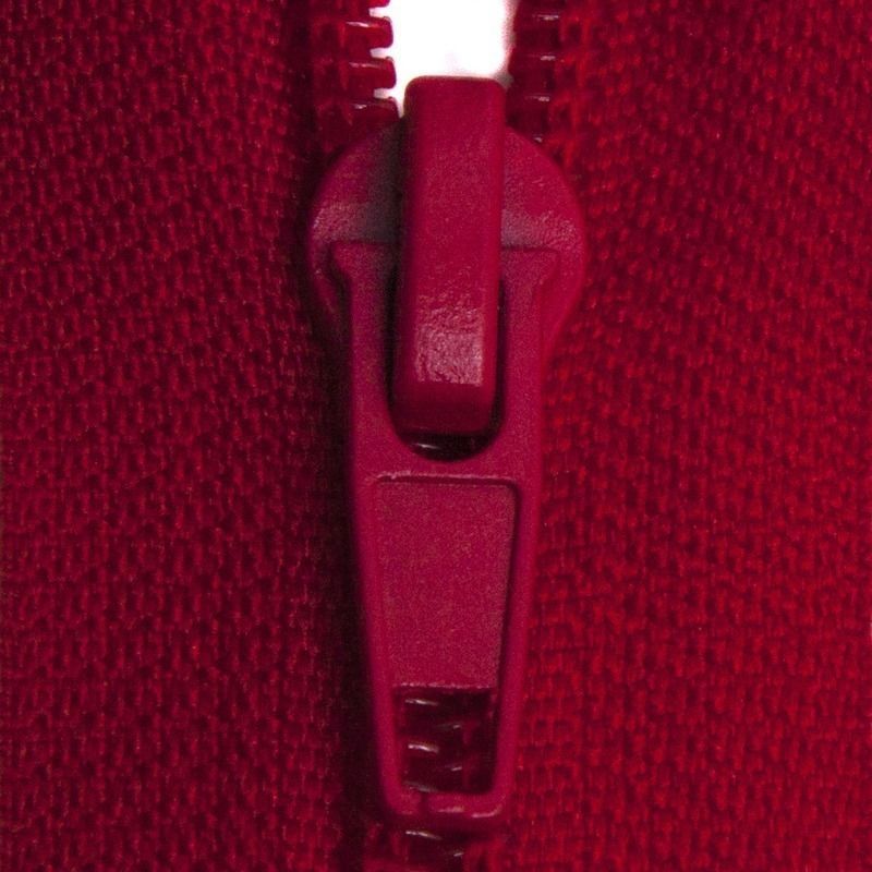 Блискавка спіральна №3 нероз 18см S-519 червоний темний ZIP 193229 фото