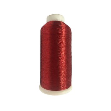 Нитка вишивальна металізована 150D/1 3066 червоний (боб 5000ярд/12боб/120боб) NITEX 227449 фото