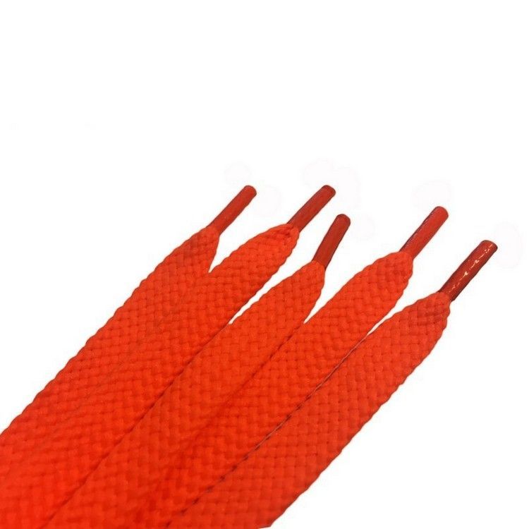 Шнурки плоские флюросцентние з запаяними кінцями кол помаранчевий 100см (уп 50пар) 318029 фото