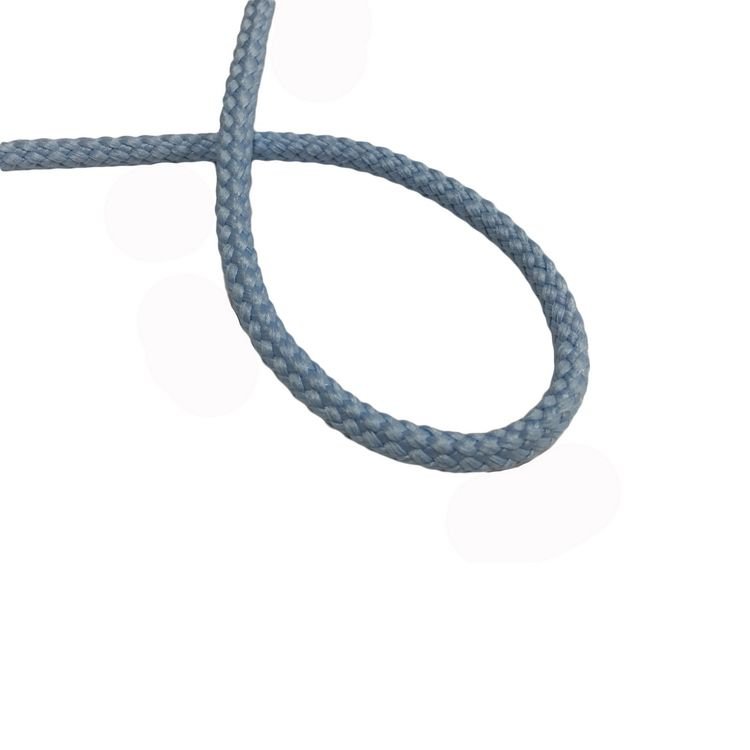 Шнур для одежды круглый 5мм цв S-038 голубой светлый (уп 50, 100м) Укр-б