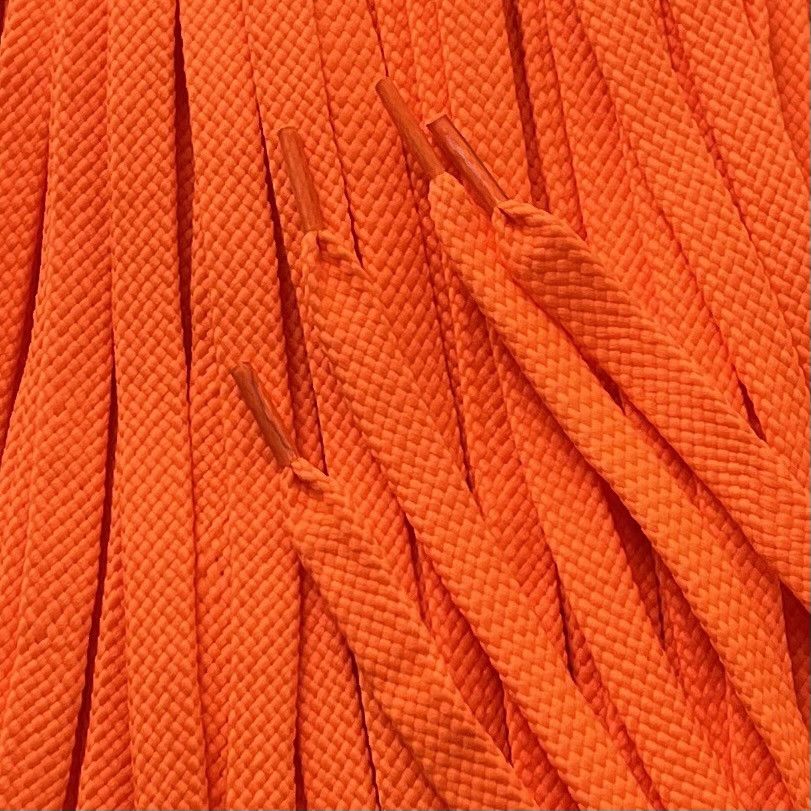 Шнурки плоские флюросцентние з запаяними кінцями кол помаранчевий 100см (уп 50пар) 318029 фото