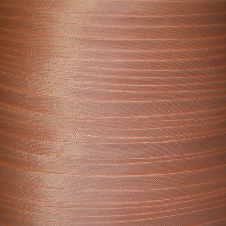 Косая бейка атласная цв S-114 оранжевый персиковый (боб 131,6м) Valetta